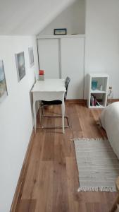 Posteľ alebo postele v izbe v ubytovaní Charmant cocon à Malo-les-bains
