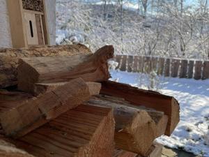 Haus am Bach durante l'inverno