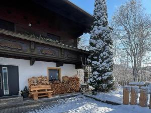 Haus am Bach durante l'inverno