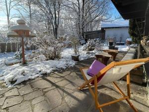 Haus am Bach durante l'inverno