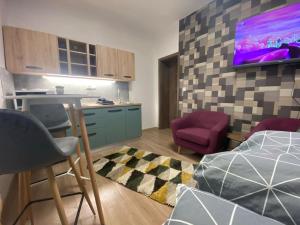 Kuchyňa alebo kuchynka v ubytovaní Studio Apartman 4YOU CITY MAX