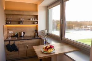 Kuchyň nebo kuchyňský kout v ubytování Hotel Sportforum