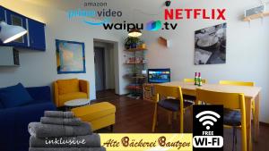 TV a/nebo společenská místnost v ubytování alte Bäckerei Bautzen - 00 #Kids# im Zentrum, mit Parkplatz, Top Ausgestattet