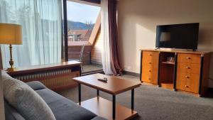 TV a/nebo společenská místnost v ubytování Hotel Quellenhof