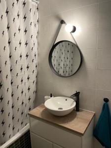 A bathroom at Mirador del Río