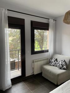 A bed or beds in a room at Mirador del Río
