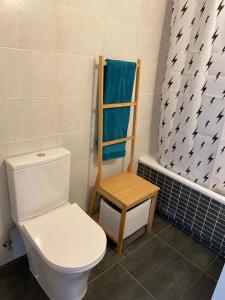 A bathroom at Mirador del Río