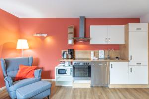 Η κουζίνα ή μικρή κουζίνα στο Kleiner Austernfischer