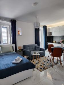 Posezení v ubytování Apartment Augustini