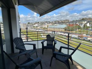 Balkón alebo terasa v ubytovaní Les Terrasses Marines - Vue imprenable sur le port de plaisance