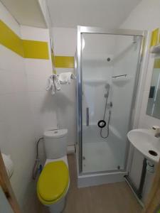 Koupelna v ubytování Hotel Au Spatial