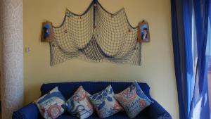 A seating area at Appartamento vista mare Posidonia