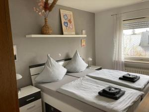 Postel nebo postele na pokoji v ubytování Bed & Breakfast Weisser Stein