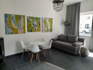 Ein Sitzbereich in der Unterkunft Loft in Wien