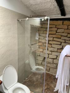 Koupelna v ubytování Hotel Rokas de Suesca