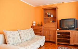 Televízia a/alebo spoločenská miestnosť v ubytovaní Apartament Mickiewicza