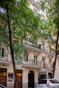 a large building with balconies on the side of it at Luxury flat Salamanca V in Madrid