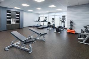 a gym with several treadmills and cardio machines at Fairfield Inn & Suites Homestead Florida City in Florida City