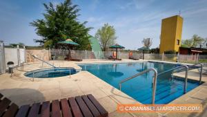 Swimmingpoolen hos eller tæt på Cabañas el atardecer