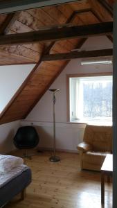Postel nebo postele na pokoji v ubytování Loft Ålaryd