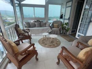 Χώρος καθιστικού στο Entre Volcan et Montagnes