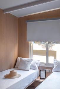 Wecamp San Sebastián客房内的一张或多张床位