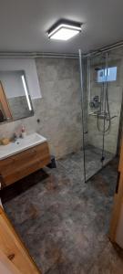 Et badeværelse på Rivr House Bucovina