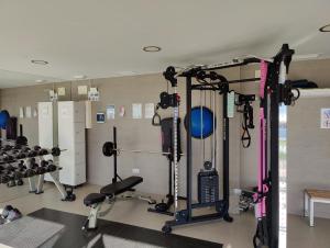Fitness centrum a/nebo fitness zařízení v ubytování SUNSET DRIVE superb apartment