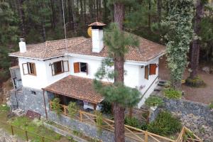an aerial view of a house in the woods at Floral garden house in Icod de los Vinos