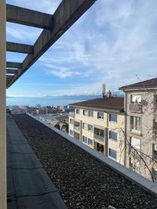 a view of a city from a building at Studio charmant centré à Lausanne in Lausanne
