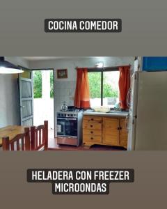 Η κουζίνα ή μικρή κουζίνα στο Complejo “El Límite”