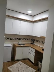 A kitchen or kitchenette at River Apartman