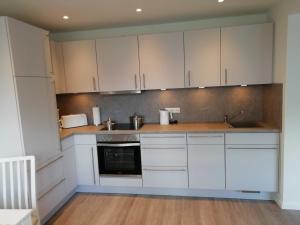 Kuchyň nebo kuchyňský kout v ubytování Ferienwohnung Netty
