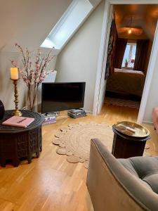 TV a/nebo společenská místnost v ubytování Lomma Station Inn Loft + 20 fotografií