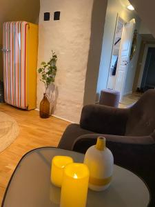 Posezení v ubytování Lomma Station Inn Loft