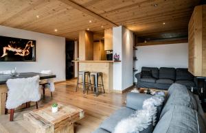 Posedenie v ubytovaní Luxury Wood Megeve village