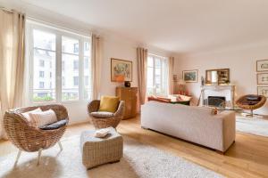 Część wypoczynkowa w obiekcie Appartement de charme en centre-ville pour 6 pers.