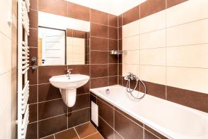 Koupelna v ubytování Hotel Fontána