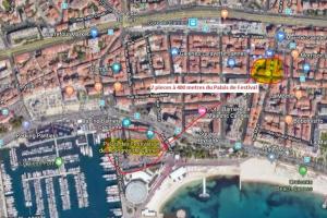 Výhľad na mesto Cannes alebo výhľad na mesto priamo z apartmánu