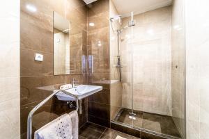 Koupelna v ubytování Hotel Fontána