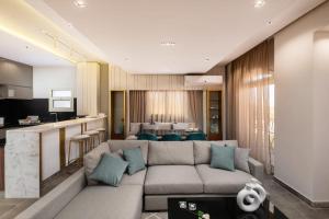 Χώρος καθιστικού στο The Sleek & Ritzy 2 BDR 15 min from CAI Airpt +43 φωτογραφίες