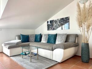 Χώρος καθιστικού στο Apartment Lady Daniela mit Meerblick in Lovran