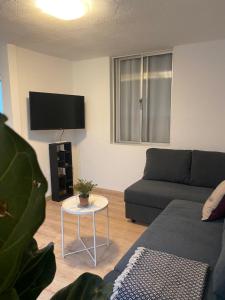Televízia a/alebo spoločenská miestnosť v ubytovaní Apartment 5 Minutes to the Beach - Casa María