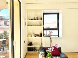 Kuchyň nebo kuchyňský kout v ubytování Casa Terrazza Colosseo