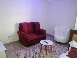Posezení v ubytování CBD Nakuru luxurious Studio-Nash