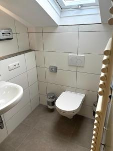 Koupelna v ubytování Gästehaus Forggensee