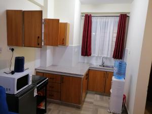 Kuchyň nebo kuchyňský kout v ubytování Nash Issah Homes-1BedRoom