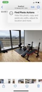 a screenshot of a photo of a gym at Shared with Host Lister Pods Executive Penthouse in Bradford