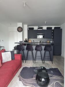 Kuchyňa alebo kuchynka v ubytovaní Appartement cosy et équipé + 8 fotografií
