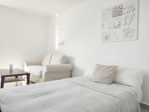Postel nebo postele na pokoji v ubytování Estudio al Mar
